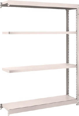 ＴＲＵＳＣＯ　Ｍ１．５型軽中量棚　１１６０Ｘ２９５Ｘ１５００　４段連結　ネオグレー＿