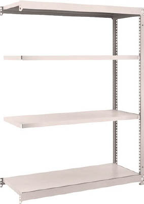 ＴＲＵＳＣＯ　Ｍ１．５型軽中量棚　１１６０Ｘ４４５Ｘ１５００　４段連結　ネオグレー＿