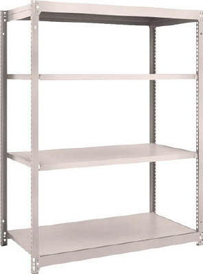 ＴＲＵＳＣＯ　Ｍ１．５型軽中量棚　１１６０Ｘ５９５Ｘ１５００　４段単体　ネオグレー＿