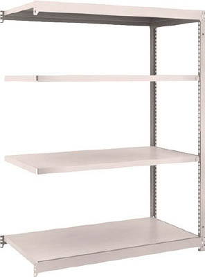 ＴＲＵＳＣＯ　Ｍ１．５型軽中量棚　１１６０Ｘ５９５Ｘ１５００　４段連結　ネオグレー＿