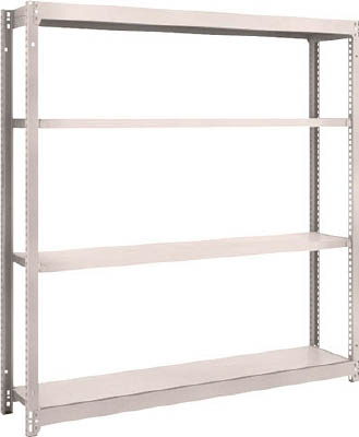 ＴＲＵＳＣＯ　Ｍ１．５型軽中量棚　１４６０Ｘ２９５Ｘ１５００　４段単体　ネオグレー＿