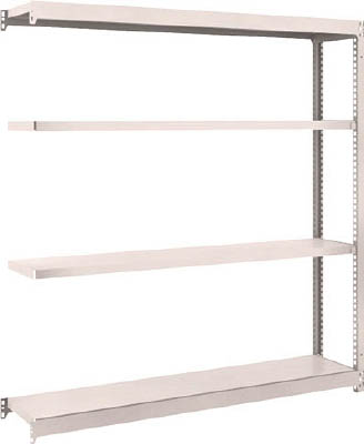 ＴＲＵＳＣＯ　Ｍ１．５型軽中量棚　１４６０Ｘ２９５Ｘ１５００　４段連結　ネオグレー＿