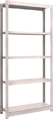 ＴＲＵＳＣＯ　Ｍ１．５型軽中量棚　８６０Ｘ２９５Ｘ１８００　５段　単体　ネオグレー＿