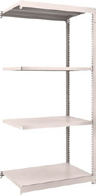 ＴＲＵＳＣＯ　Ｍ１．５型軽中量棚　８６０Ｘ５９５Ｘ１８００　４段　連結　ネオグレー＿