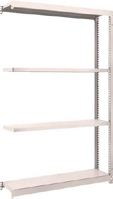 ＴＲＵＳＣＯ　Ｍ１．５型軽中量棚　１１６０Ｘ２９５Ｘ１８００　４段連結　ネオグレー＿