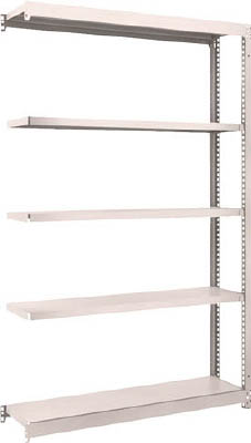ＴＲＵＳＣＯ　Ｍ１．５型軽中量棚　１１６０Ｘ２９５Ｘ１８００　５段連結　ネオグレー＿
