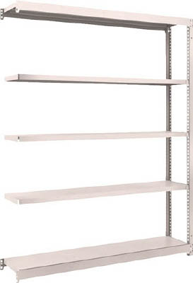 ＴＲＵＳＣＯ　Ｍ１．５型軽中量棚　１４６０Ｘ２９５Ｘ１８００　５段連結　ネオグレー＿