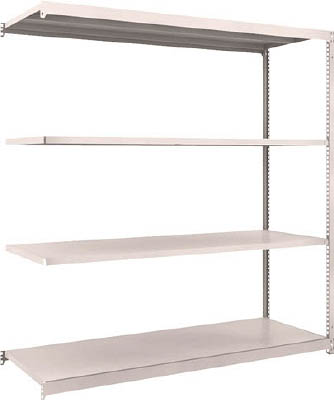 ＴＲＵＳＣＯ　Ｍ１．５型軽中量棚　１７６０Ｘ５９５Ｘ１８００　４段連結　ネオグレー＿