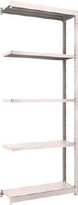ＴＲＵＳＣＯ　Ｍ１．５型軽中量棚　８６０Ｘ２９５Ｘ２１００　５段　連結　ネオグレー＿