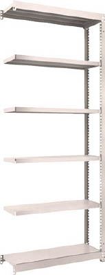 ＴＲＵＳＣＯ　Ｍ１．５型軽中量棚　８６０Ｘ２９５Ｘ２１００　６段　連結　ネオグレー＿