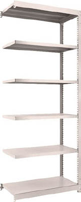 ＴＲＵＳＣＯ　Ｍ１．５型軽中量棚　８６０Ｘ４４５Ｘ２１００　６段　連結　ネオグレー＿