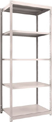 ＴＲＵＳＣＯ　Ｍ１．５型軽中量棚　８６０Ｘ５９５Ｘ２１００　５段　単体　ネオグレー＿