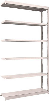 ＴＲＵＳＣＯ　Ｍ１．５型軽中量棚　１１６０Ｘ２９５Ｘ２１００　６段連結　ネオグレー＿