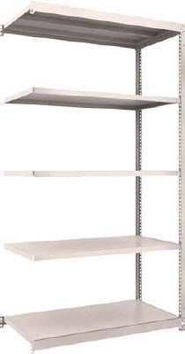 ＴＲＵＳＣＯ　Ｍ１．５型軽中量棚　１１６０Ｘ５９５Ｘ２１００　５段連結　ネオグレー＿