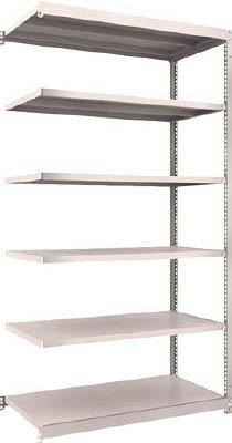 ＴＲＵＳＣＯ　Ｍ１．５型軽中量棚　１１６０Ｘ５９５Ｘ２１００　６段連結　ネオグレー＿