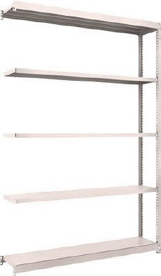ＴＲＵＳＣＯ　Ｍ１．５型軽中量棚　１４６０Ｘ２９５Ｘ２１００　５段連結　ネオグレー＿