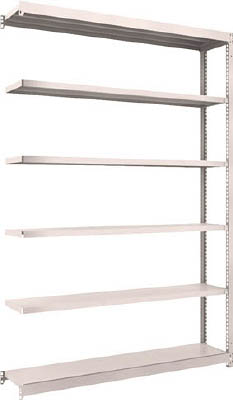 ＴＲＵＳＣＯ　Ｍ１．５型軽中量棚　１４６０Ｘ２９５Ｘ２１００　６段連結　ネオグレー＿