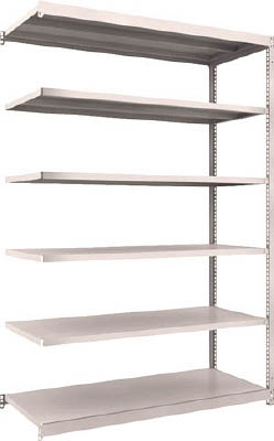 ＴＲＵＳＣＯ　Ｍ１．５型軽中量棚　１４６０Ｘ５９５Ｘ２１００　６段連結　ネオグレー＿
