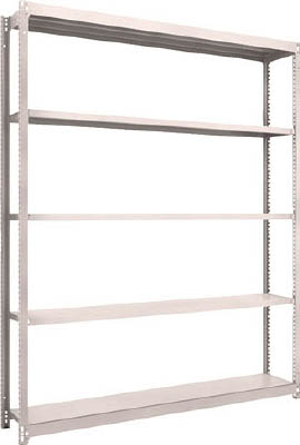 ＴＲＵＳＣＯ　Ｍ１．５型軽中量棚　１７６０Ｘ２９５Ｘ２１００　５段単体　ネオグレー＿