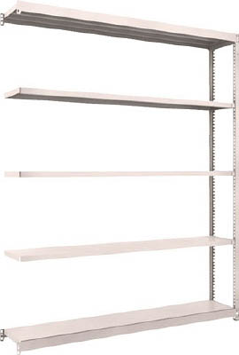 ＴＲＵＳＣＯ　Ｍ１．５型軽中量棚　１７６０Ｘ２９５Ｘ２１００　５段連結　ネオグレー＿