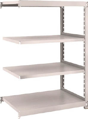 ＴＲＵＳＣＯ　Ｍ２型軽中量棚　８６０Ｘ６００ＸＨ１２００　４段　連結　ネオグレー＿