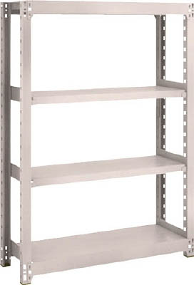 ＴＲＵＳＣＯ　Ｍ２型軽中量棚　８６０Ｘ３００ＸＨ１２００　４段　単体　ネオグレー＿