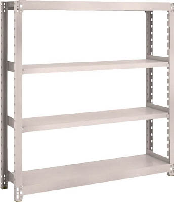 ＴＲＵＳＣＯ　Ｍ２型軽中量棚　１１６０Ｘ３００ＸＨ１２００　４段　単体　ネオグレー＿