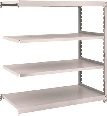 ＴＲＵＳＣＯ　Ｍ２型軽中量棚　１１６０Ｘ６００ＸＨ１２００　４段　連結　ネオグレー＿