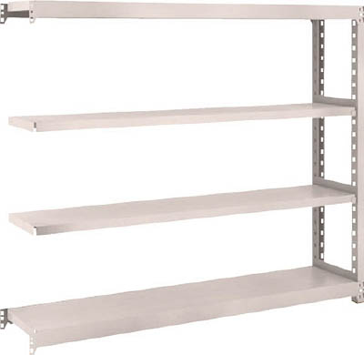 ＴＲＵＳＣＯ　Ｍ２型軽中量棚　１４６０Ｘ３００ＸＨ１２００　４段　連結　ネオグレー＿