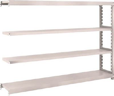 ＴＲＵＳＣＯ　Ｍ２型軽中量棚　１７６０Ｘ３００ＸＨ１２００　４段　連結　ネオグレー＿