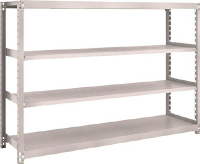 ＴＲＵＳＣＯ　Ｍ２型軽中量棚　１７６０Ｘ４５０ＸＨ１２００　４段　単体　ネオグレー＿