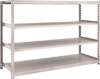 ＴＲＵＳＣＯ　Ｍ２型軽中量棚　１７６０Ｘ６００ＸＨ１２００　４段　単体　ネオグレー＿