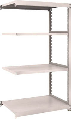 ＴＲＵＳＣＯ　Ｍ２型軽中量棚　８６０Ｘ６００ＸＨ１５００　４段　連結　ネオグレー＿