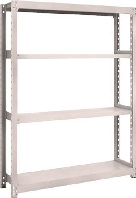 ＴＲＵＳＣＯ　Ｍ２型軽中量棚　１１６０Ｘ３００ＸＨ１５００　４段　単体　ネオグレー＿