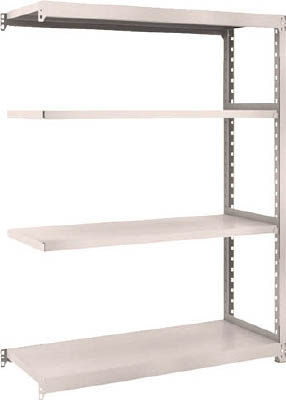 ＴＲＵＳＣＯ　Ｍ２型軽中量棚　１１６０Ｘ４５０ＸＨ１５００　４段　連結　ネオグレー＿