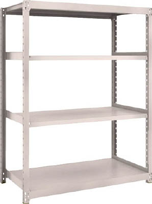 ＴＲＵＳＣＯ　Ｍ２型軽中量棚　１１６０Ｘ６００ＸＨ１５００　４段　単体　ネオグレー＿