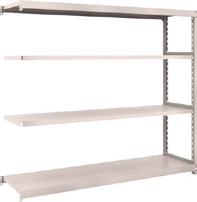 ＴＲＵＳＣＯ　Ｍ２型軽中量棚　１７６０Ｘ４５０ＸＨ１５００　４段　連結　ネオグレー＿