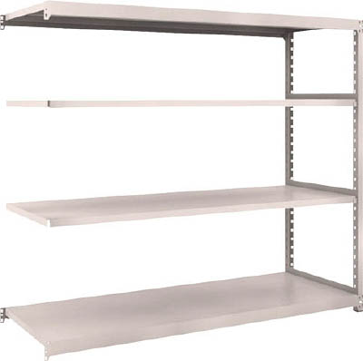 ＴＲＵＳＣＯ　Ｍ２型軽中量棚　１７６０Ｘ６００ＸＨ１５００　４段　連結　ネオグレー＿