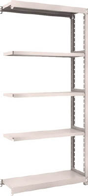 ＴＲＵＳＣＯ　Ｍ２型軽中量棚　８６０Ｘ３００ＸＨ１８００　５段　連結　ネオグレー＿