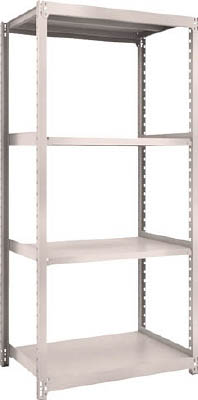 ＴＲＵＳＣＯ　Ｍ２型軽中量棚　８６０Ｘ６００ＸＨ１８００　４段　単体　ネオグレー＿