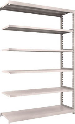 ＴＲＵＳＣＯ　Ｍ２型軽中量棚　１４６０Ｘ４５０ＸＨ２１００　６段　連結　ネオグレー＿