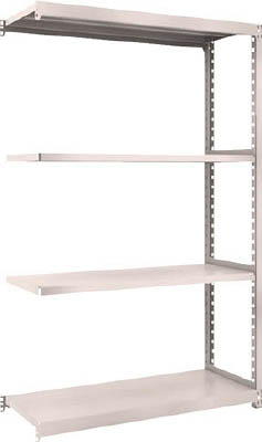 ＴＲＵＳＣＯ　Ｍ２型軽中量棚　１１６０Ｘ４５０ＸＨ１８００　４段　連結　ネオグレー＿