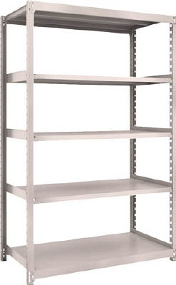 ＴＲＵＳＣＯ　Ｍ２型軽中量棚　１１６０Ｘ６００ＸＨ１８００　５段　単体　ネオグレー＿