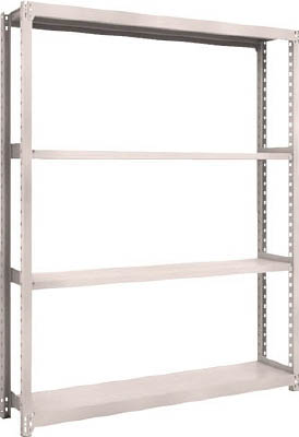 ＴＲＵＳＣＯ　Ｍ２型軽中量棚　１４６０Ｘ３００ＸＨ１８００　４段　単体　ネオグレー＿