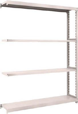 ＴＲＵＳＣＯ　Ｍ２型軽中量棚　１４６０Ｘ３００ＸＨ１８００　４段　連結　ネオグレー＿