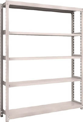 ＴＲＵＳＣＯ　Ｍ２型軽中量棚　１４６０Ｘ３００ＸＨ１８００　５段　単体　ネオグレー＿