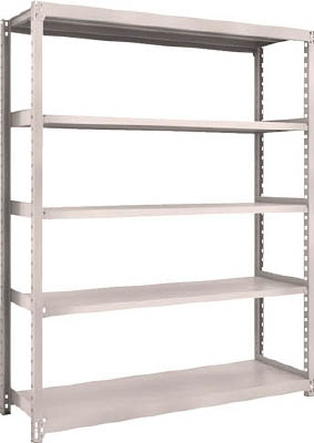 ＴＲＵＳＣＯ　Ｍ２型軽中量棚　１４６０Ｘ４５０ＸＨ１８００　５段　単体　ネオグレー＿