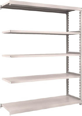 ＴＲＵＳＣＯ　Ｍ２型軽中量棚　１４６０Ｘ４５０ＸＨ１８００　５段　連結　ネオグレー＿
