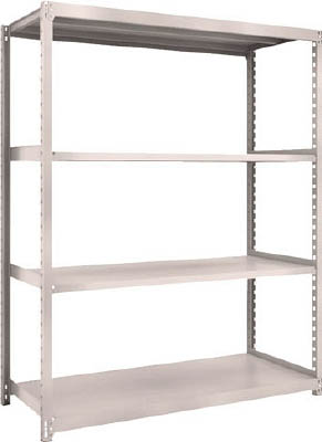 ＴＲＵＳＣＯ　Ｍ２型軽中量棚　１４６０Ｘ６００ＸＨ１８００　４段　単体　ネオグレー＿