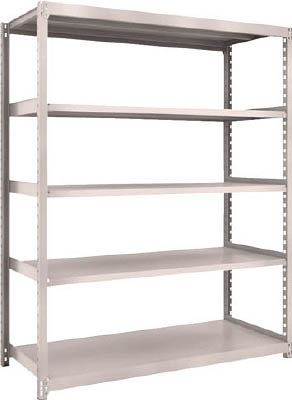 ＴＲＵＳＣＯ　Ｍ２型軽中量棚　１４６０Ｘ６００ＸＨ１８００　５段　単体　ネオグレー＿